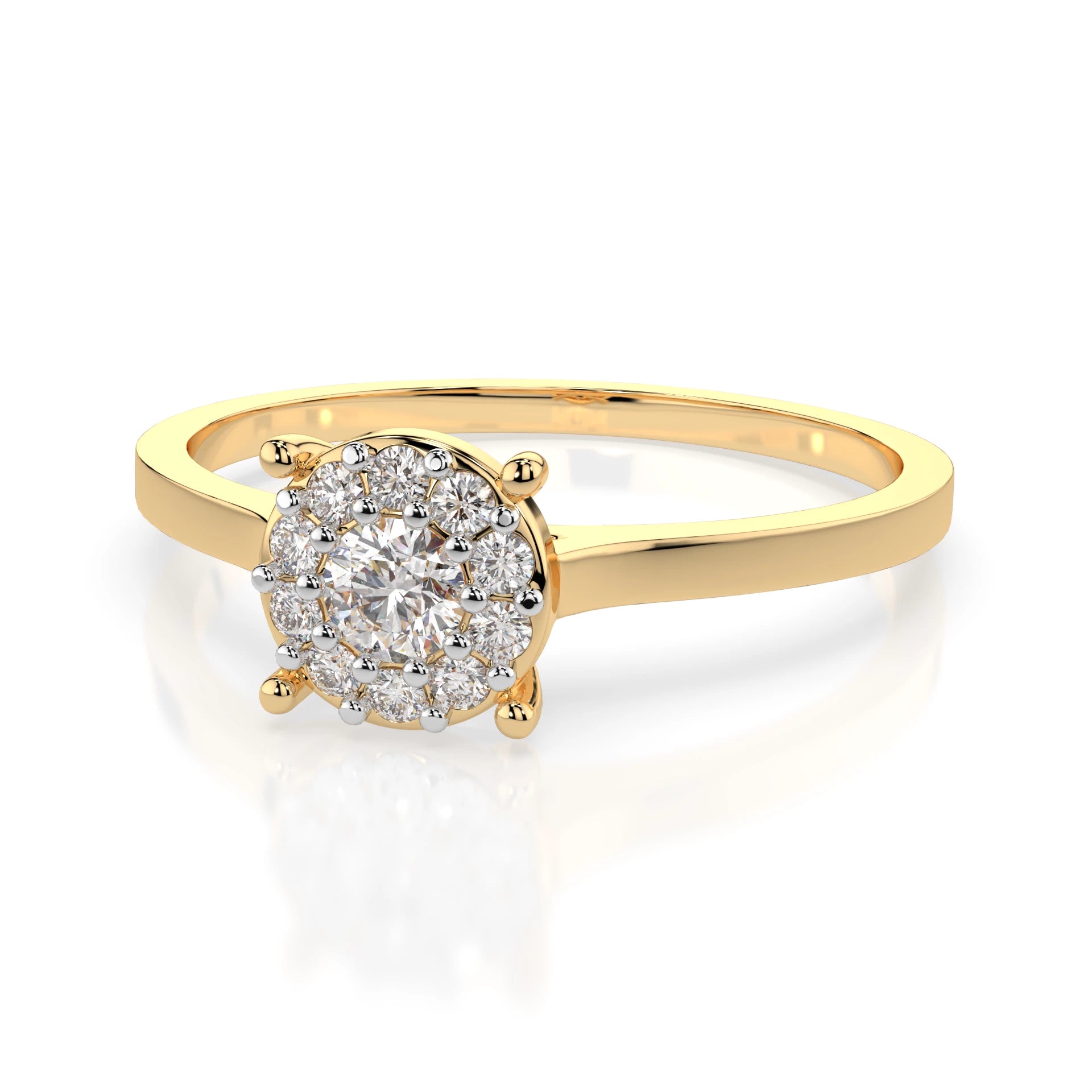 Solitär-Eternity-Ring (Rund), 0.06 ct — 101-10017/1(2.5)