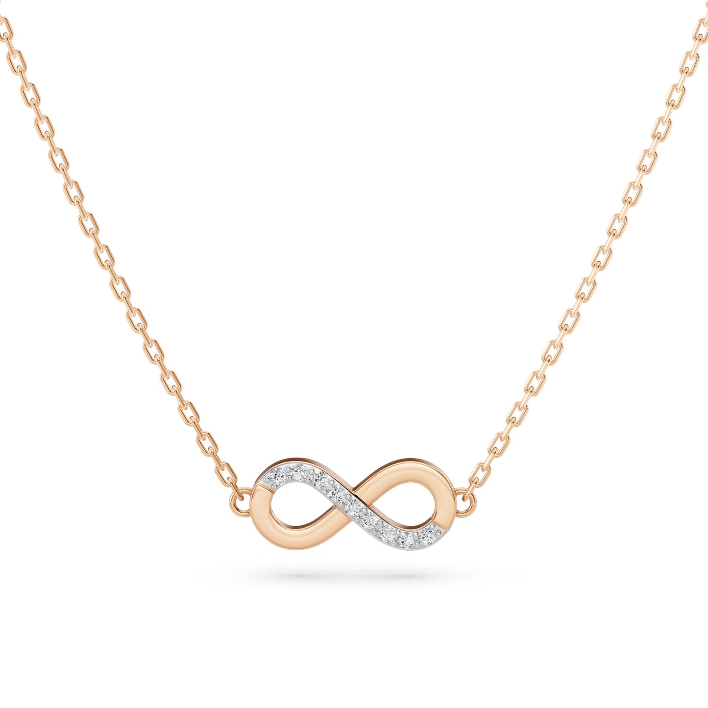 Minimalismus-Halskette (Rund), 0.05 ct — 104-10072