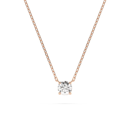 Solitär-Halskette (Rund), 0.2 ct — 104-10040(3.7)