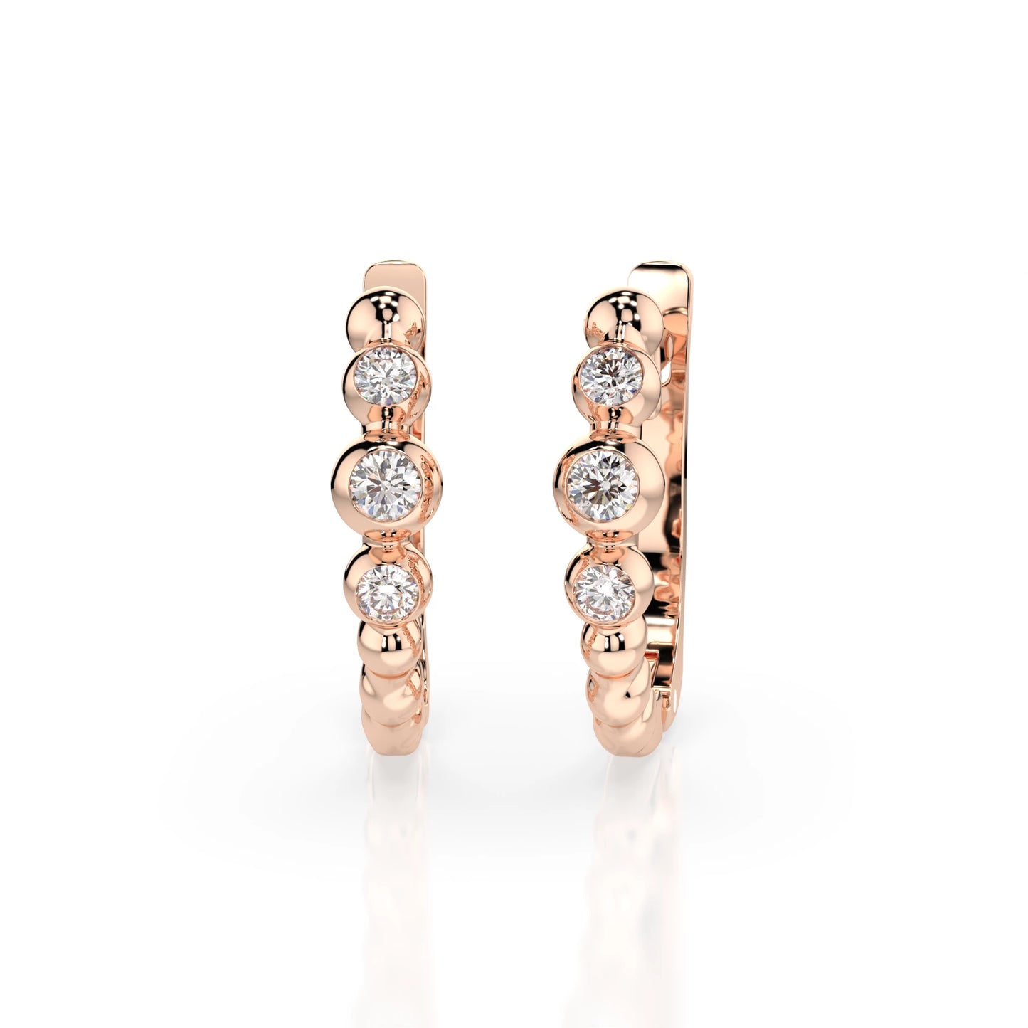 Eternity-Ohrringe (Rund), 0.06 ct — 102-10019