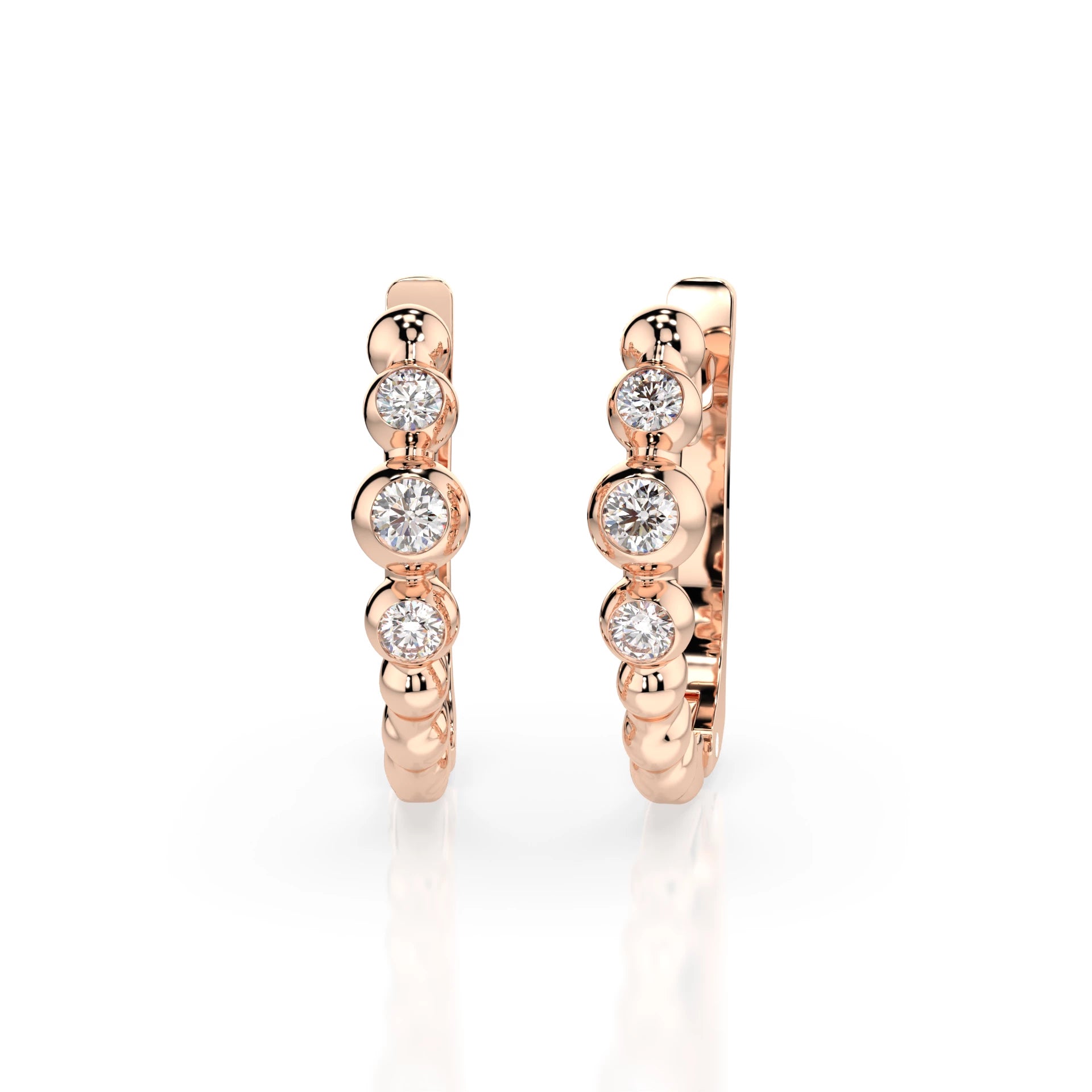 Eternity-Ohrringe (Rund), 0.06 ct — 102-10019