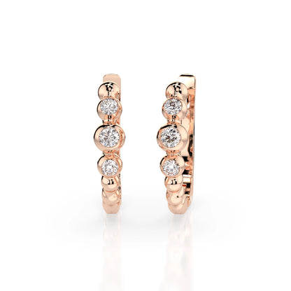 Eternity-Ohrringe (Rund), 0.06 ct — 102-10019