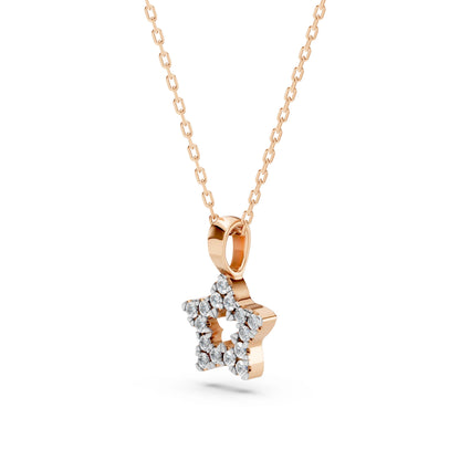 Minimalismus-Halskette (Rund), 0.08 ct — 104-10078