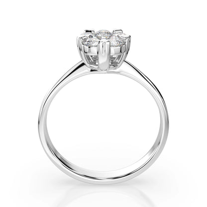 Illusion-Ring (Rund), 0.15 ct — 101-10015/1(3.4)