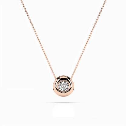 Solitär-Halskette (Rund), 0.25 ct — 104-10007(4.0)