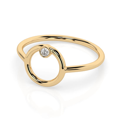 Minimalismus-Ring (Rund), 0.03 ct — 101-10170