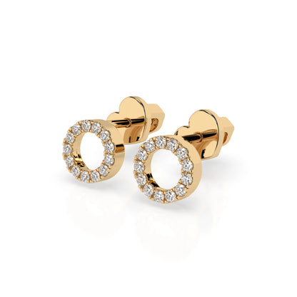 Minimalismus-Ohrringe (Rund), 0.16 ct — 102-10055