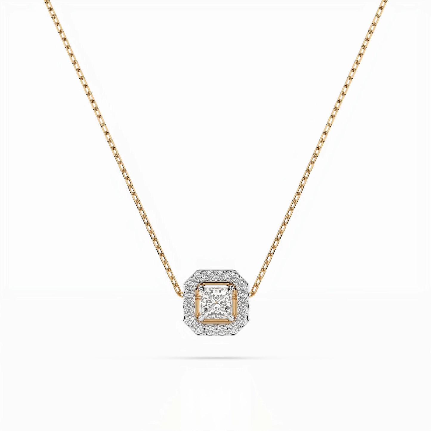 Solitär-Eternity-Halskette (Prinzess), 0.17 ct — 104-10045(3.0)PR