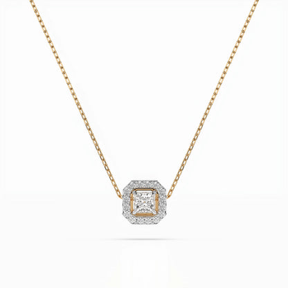 Solitär-Eternity-Halskette (Prinzess), 0.17 ct — 104-10045(3.0)PR