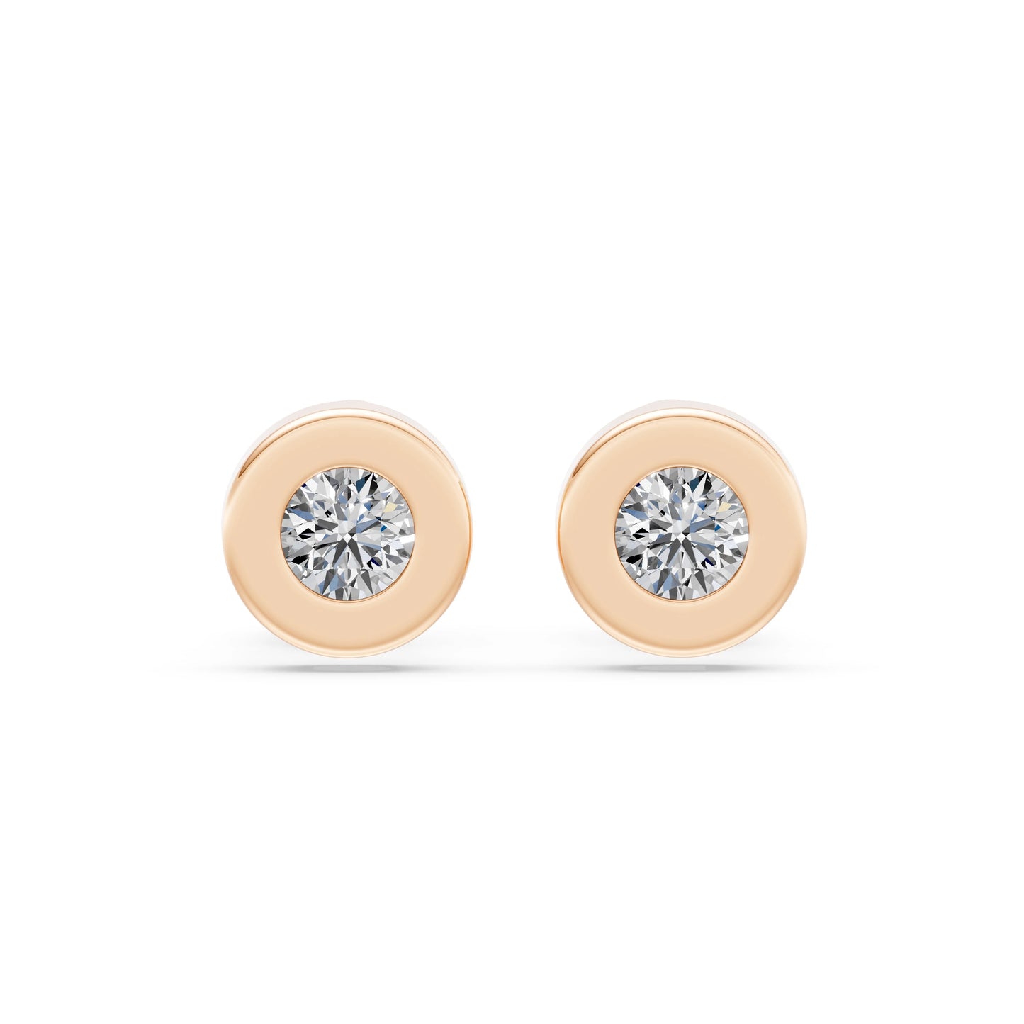 Solitär-Schmetterling-Ohrringe, 0.4 ct — 102-10050(3.7)