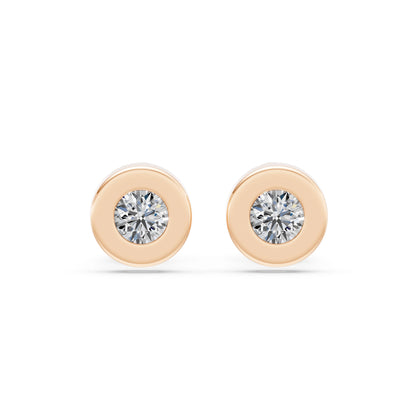 Solitär-Schmetterling-Ohrringe, 0.4 ct — 102-10050(3.7)