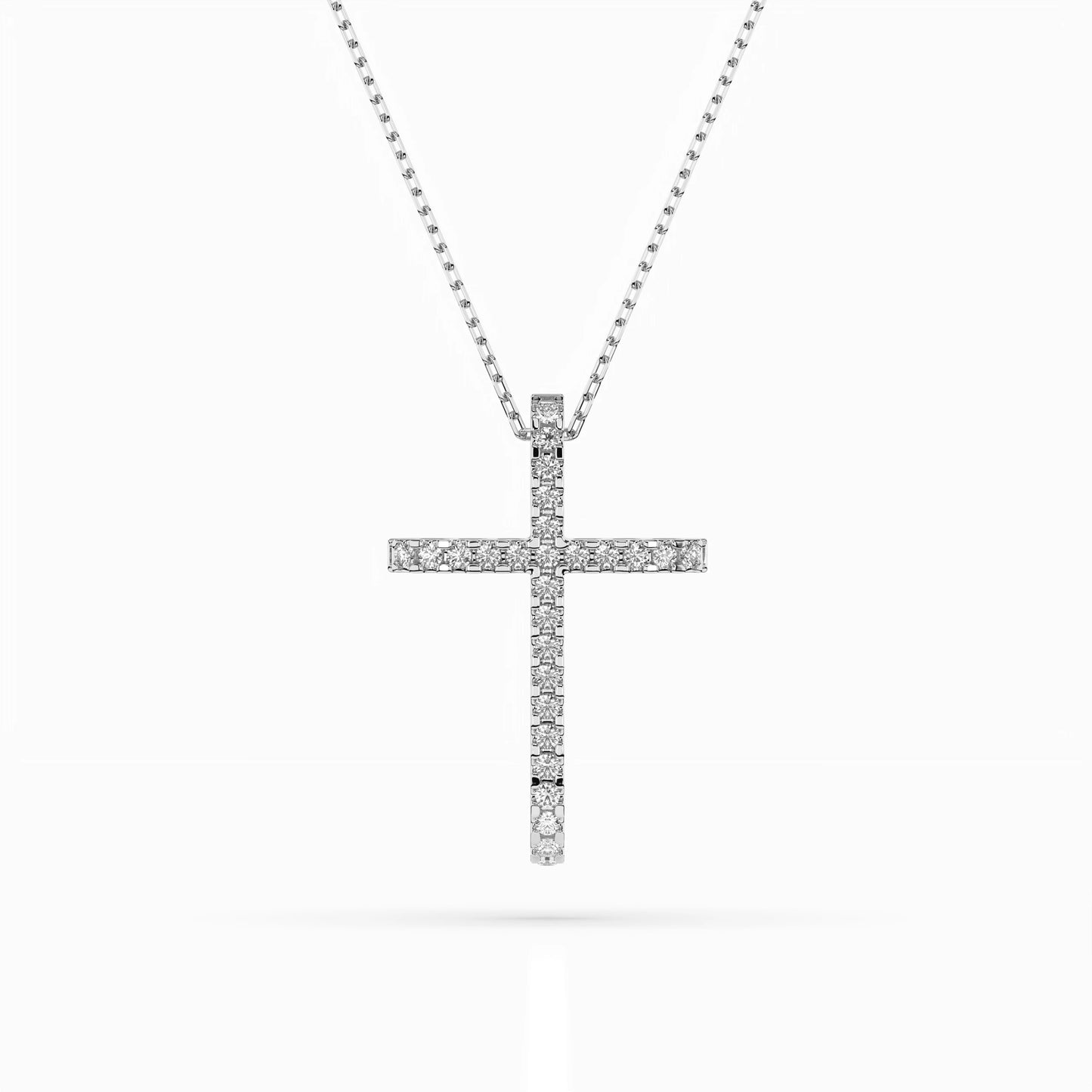 Minimalismus-Halskette (Rund), 0.14 ct — 104-10026
