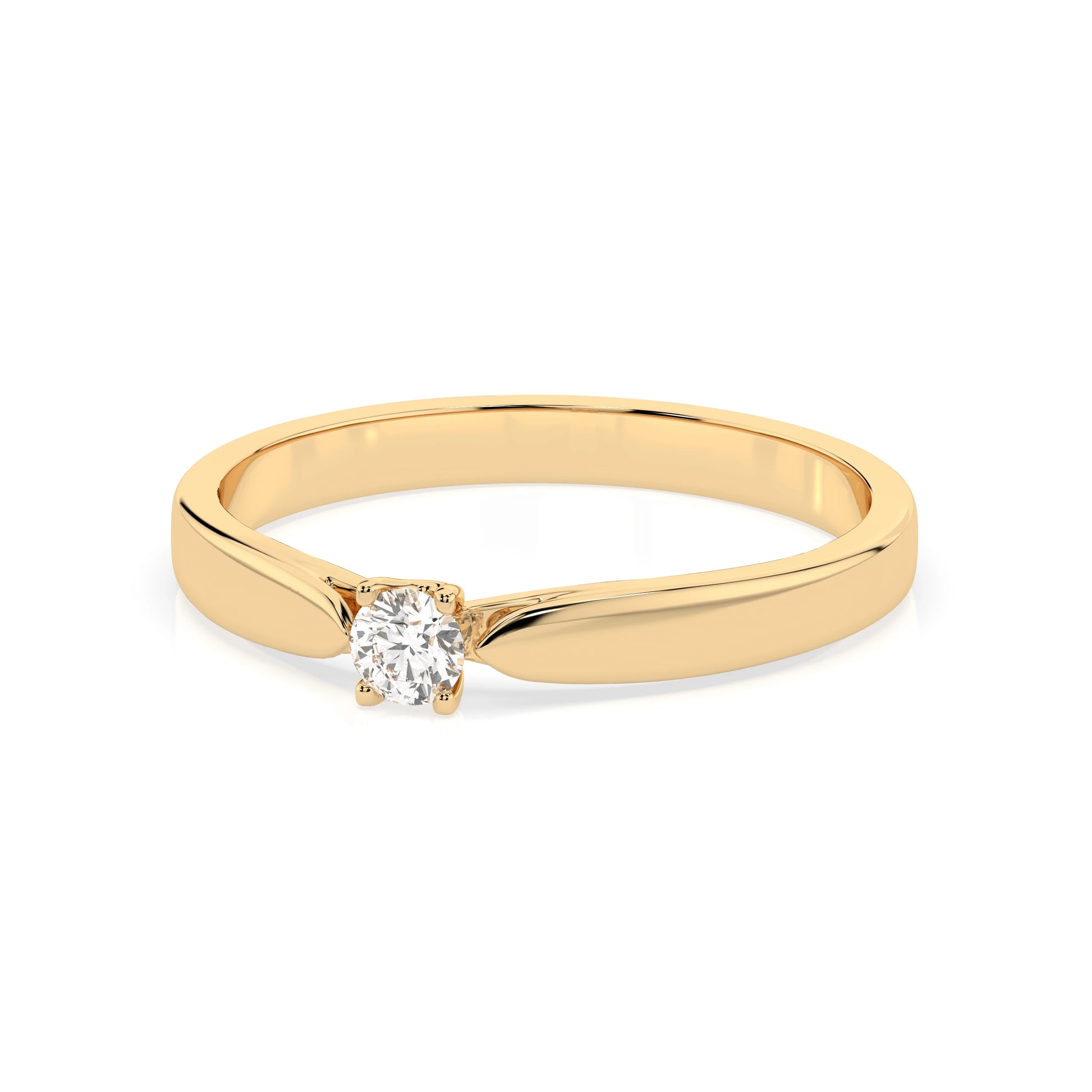 Solitär-Ring (Rund), 0.08 ct — 101-10046(2.7)