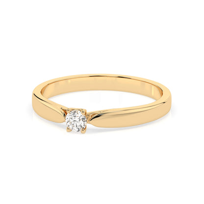 Solitär-Ring (Rund), 0.08 ct — 101-10046(2.7)