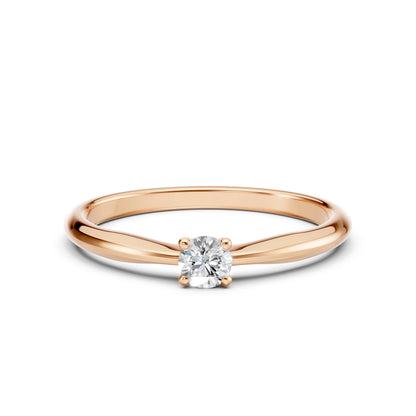 Solitär-Ring (Rund), 0.2 ct — 101-10021(3.7)