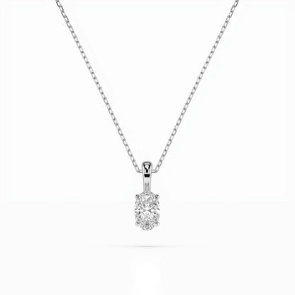 Solitär-Halskette (Oval), 0.3 ct — 104-10069(0.30)OV