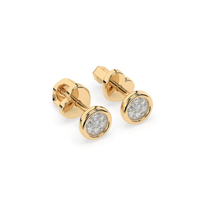 Illusion-Ohrringe (Rund), 0.08 ct — 102-10068