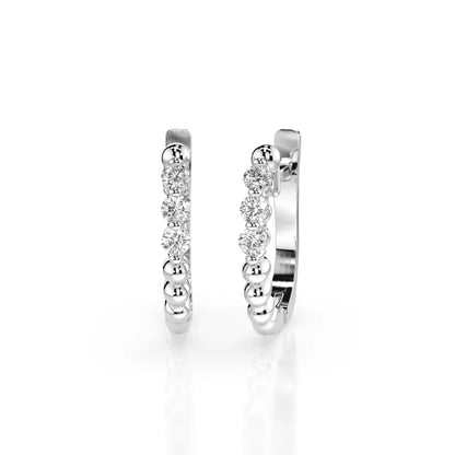 Eternity-Ohrringe (Rund), 0.18 ct — 102-10019/2(2.0)