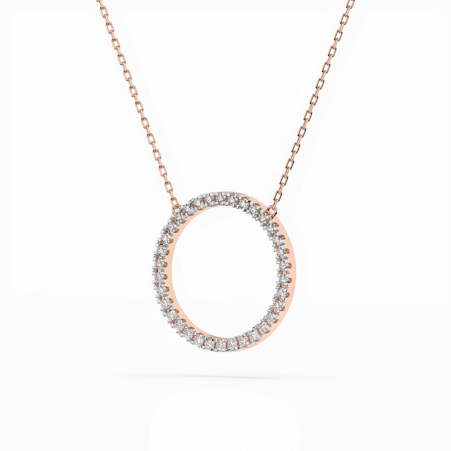 Minimalismus-Halskette (Rund), 0.2 ct — 104-10023