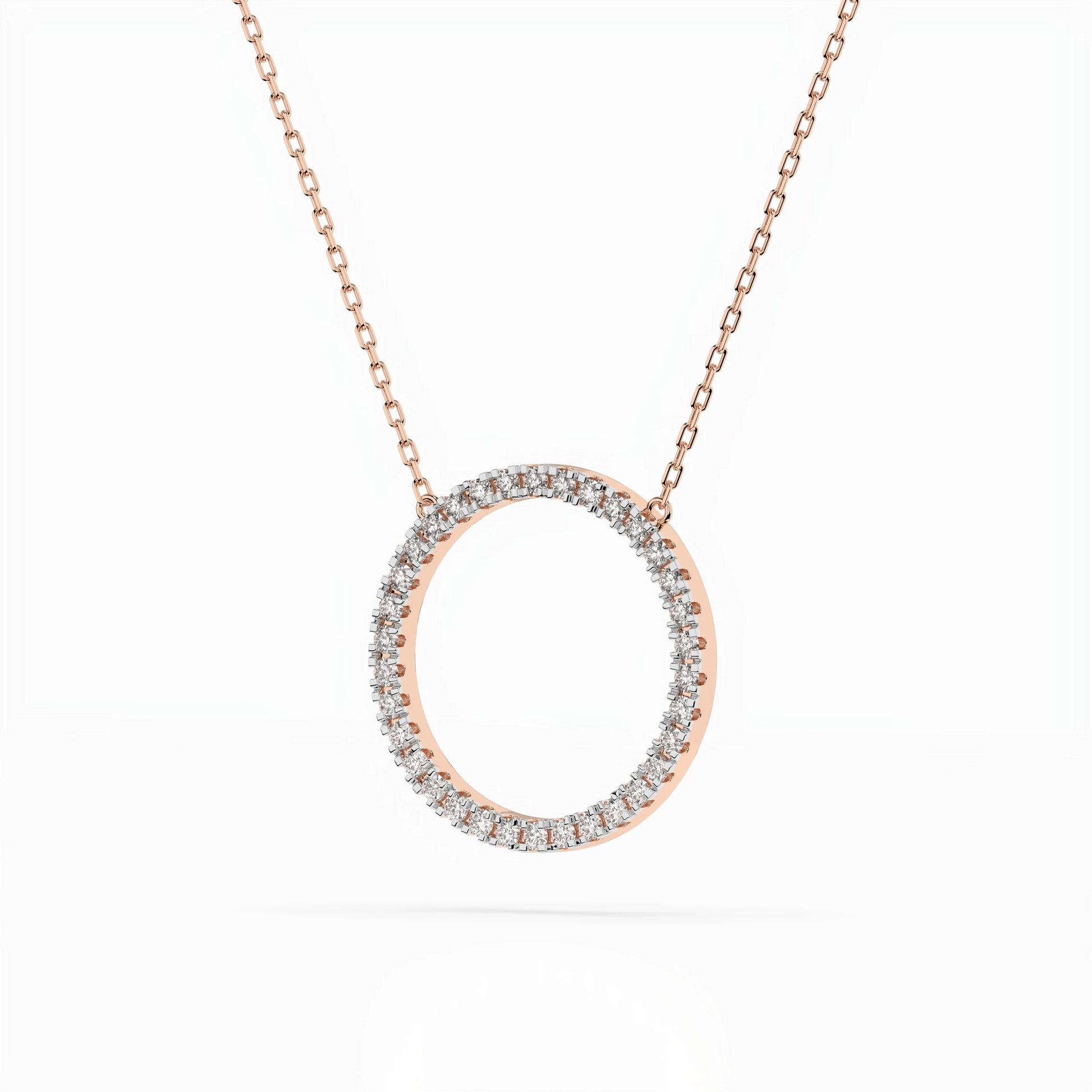 Minimalismus-Halskette (Rund), 0.2 ct — 104-10023