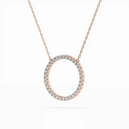 Minimalismus-Halskette (Rund), 0.2 ct — 104-10023