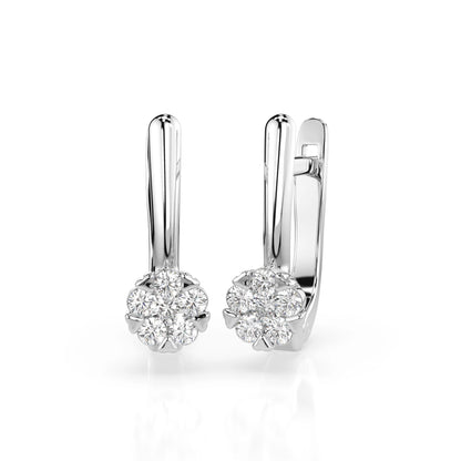Illusion-Ohrringe (Rund), 0.06 ct — 102-10015/1(2.0)