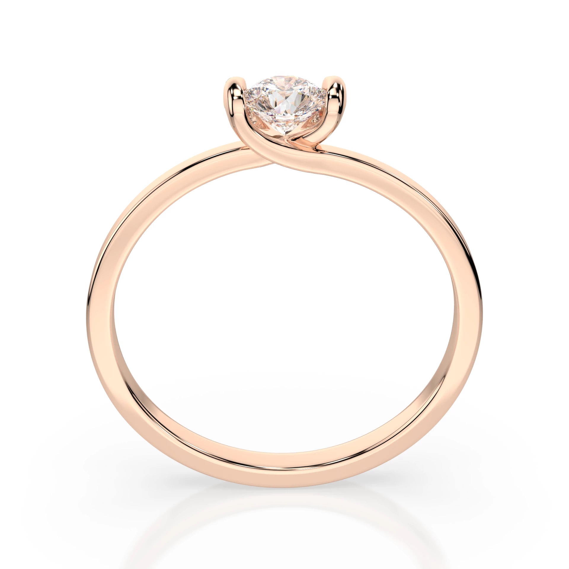 Solitär-Ring (Rund), 0.06 ct — 101-10016(2.5)