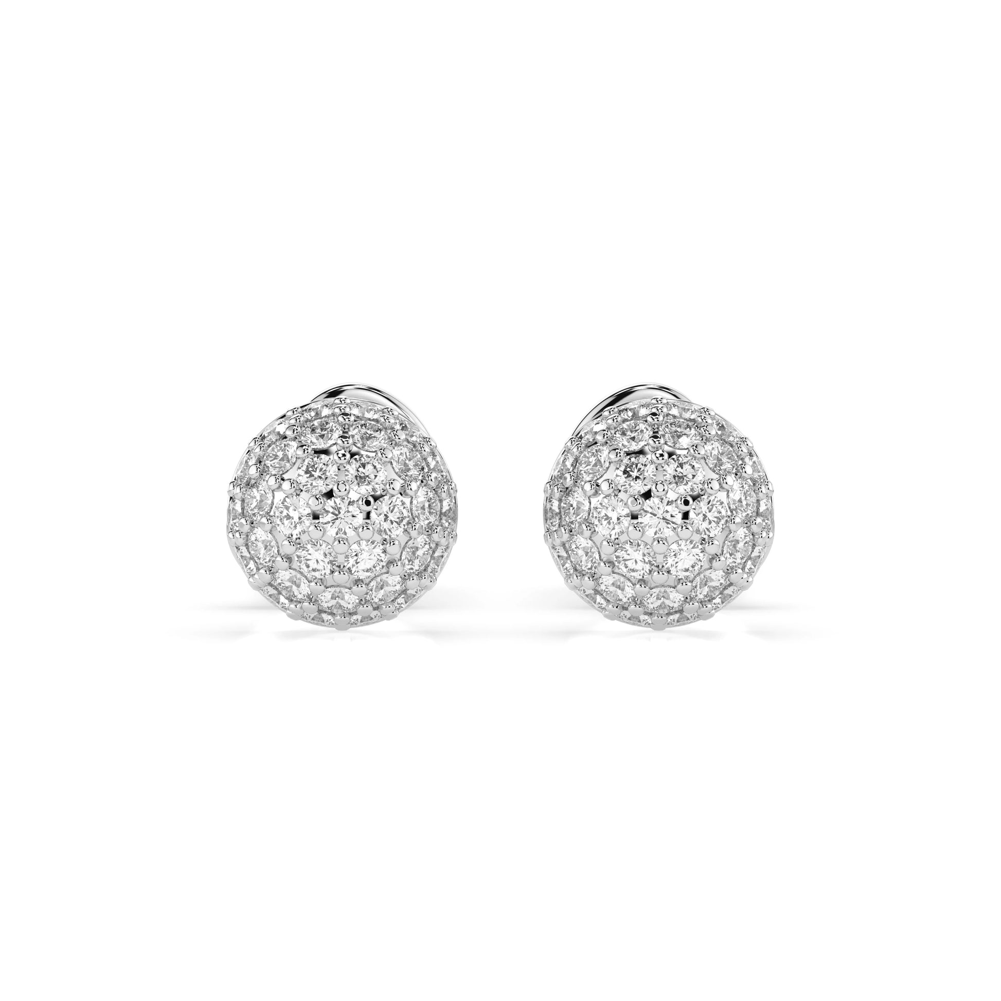 Illusion-Ohrringe (Rund), 0.32 ct — 102-10090/1