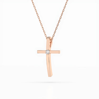 Minimalismus-Halskette (Rund), 0.03 ct — 104-10031