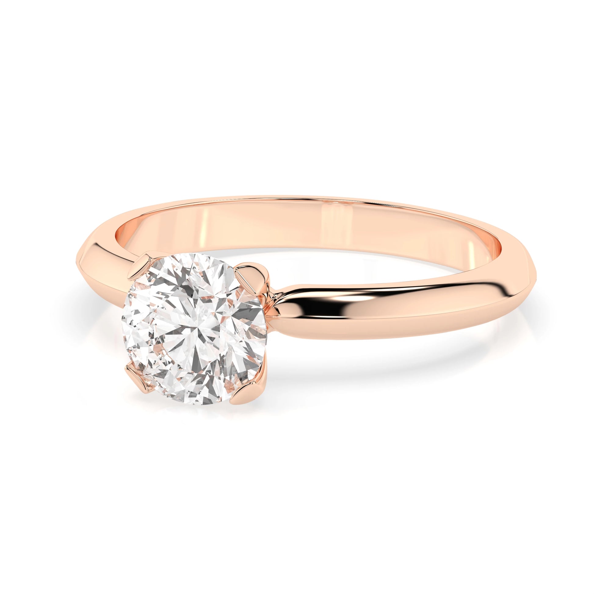Solitär-Ring (Rund), 1.0 ct — 101-10089(6.5)