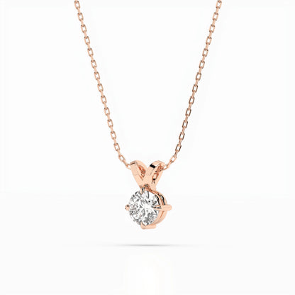 Solitär-Halskette (Rund), 0.4 ct — 104-10037(4.7)