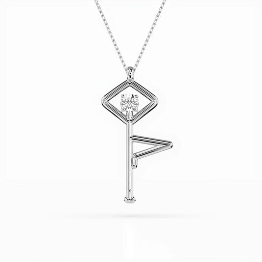 Minimalismus-Halskette (Rund), 0.1 ct — 104-10063