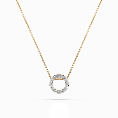 Minimalismus-Halskette (Rund), 0.09 ct — 104-10028