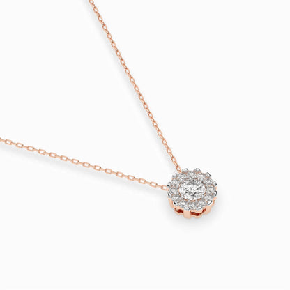 Solitär-Eternity-Halskette (Rund), 0.1 ct — 104-10044(3.0)