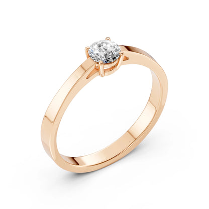 Solitär-Ring (Rund), 0.45 ct — 101-10012/1(4.8)