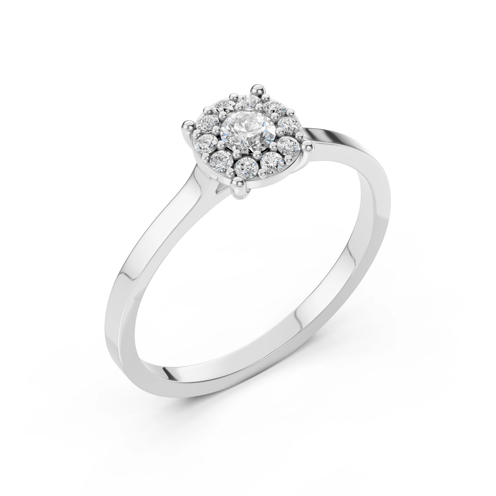 Solitär-Eternity-Ring (Rund), 0.15 ct — 101-10017/1(3.4)