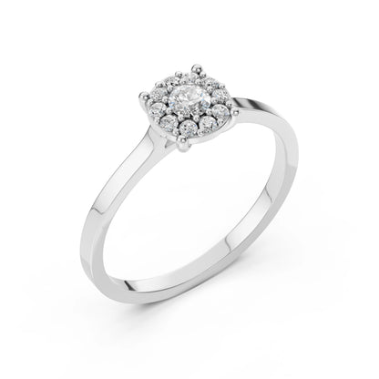 Solitär-Eternity-Ring (Rund), 0.15 ct — 101-10017/1(3.4)