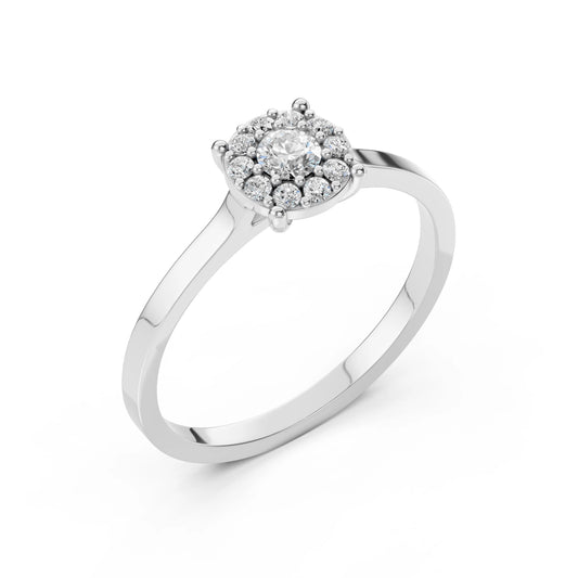 Solitär-Eternity-Ring (Rund), 0.15 ct — 101-10017/1(3.4)