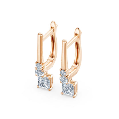 Solitär-Eternity-Ohrringe, 0.6 ct — 102-10143(0.30)PR