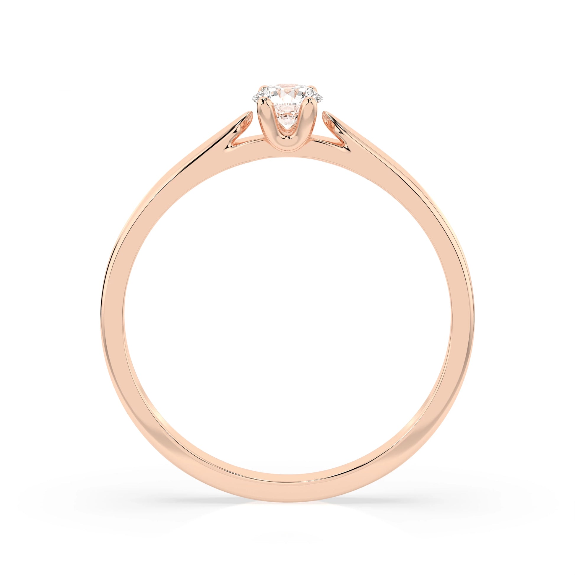 Solitär-Ring (Rund), 0.15 ct — 101-10046(3.4)