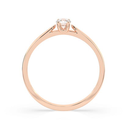 Solitär-Ring (Rund), 0.15 ct — 101-10046(3.4)