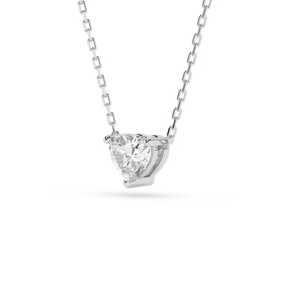 Solitär-Halskette (Herz), 0.3 ct — 104-10066(0.30)HRT