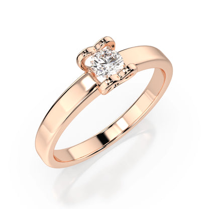 Solitär-Ring (Rund), 0.15 ct — 101-10013(3.4)