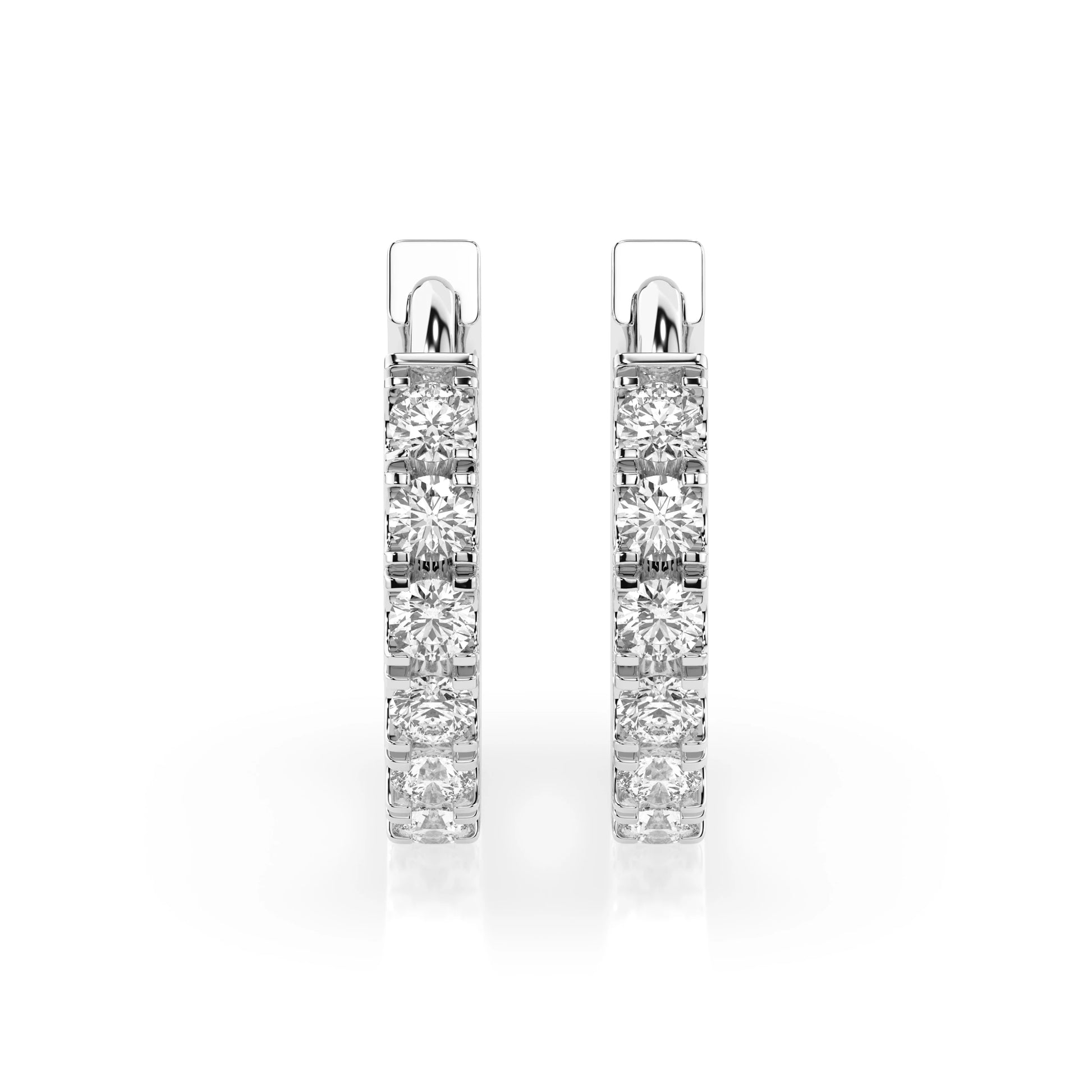 Eternity-Ohrringe (Rund), 0.42 ct — 102-10109(2.0)