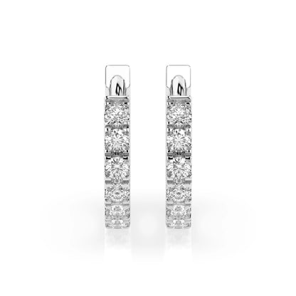 Eternity-Ohrringe (Rund), 0.42 ct — 102-10109(2.0)