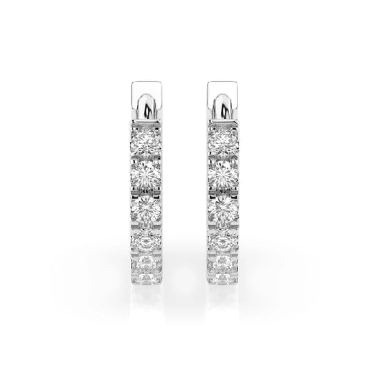 Eternity-Ohrringe (Rund), 0.42 ct — 102-10109(2.0)