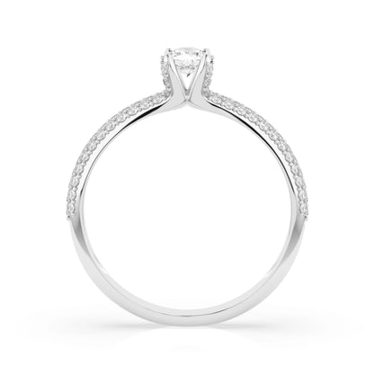 Solitär-Eternity-Ring (Rund), 0.17 ct — 101-10023