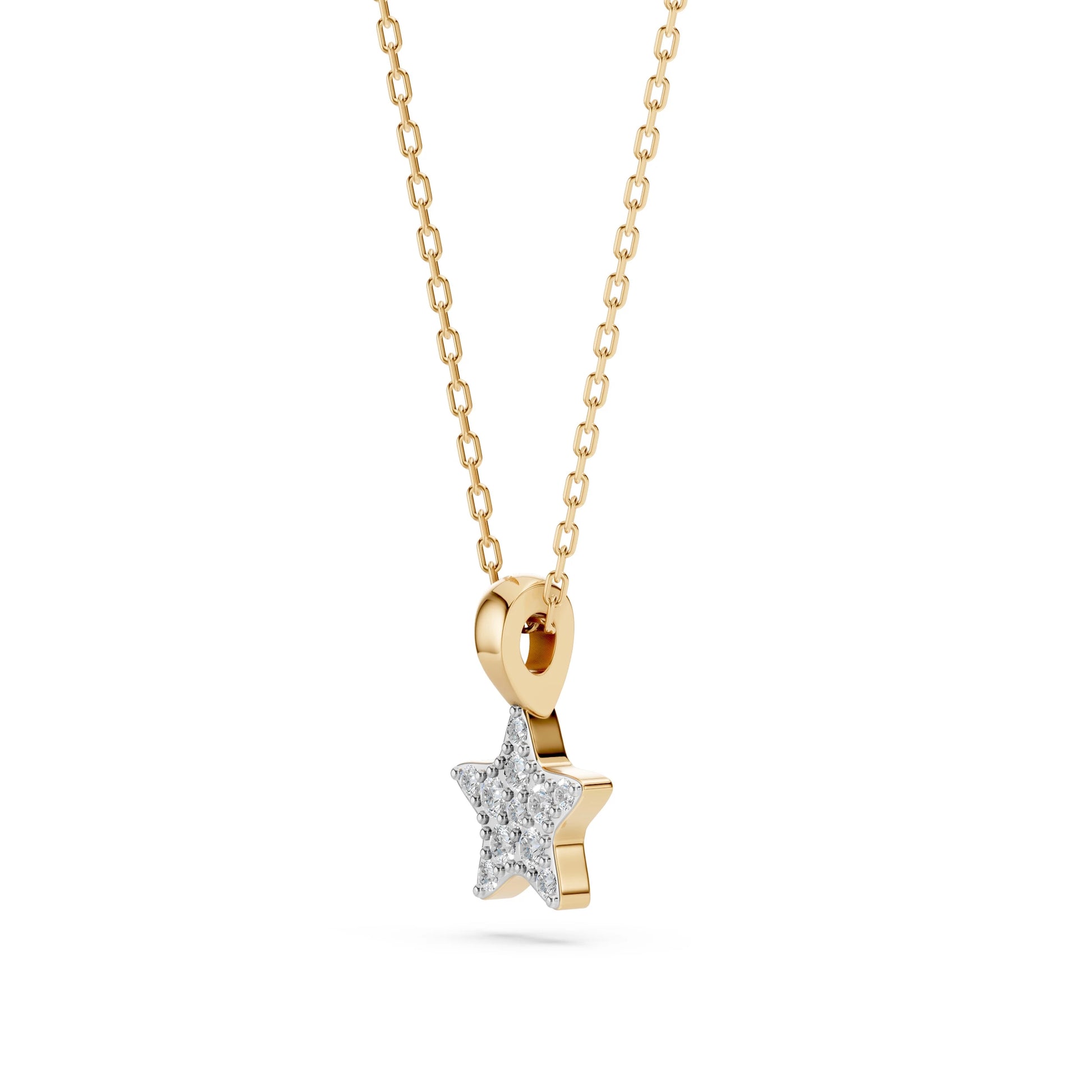 Minimalismus-Halskette (Rund), 0.03 ct — 104-10077