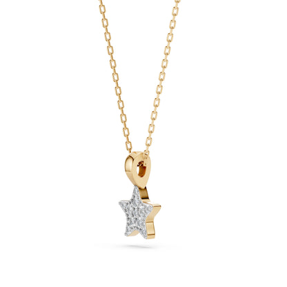 Minimalismus-Halskette (Rund), 0.03 ct — 104-10077