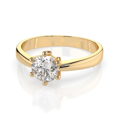 Solitär-Ring (Rund), 0.4 ct — 101-10151(4.7)